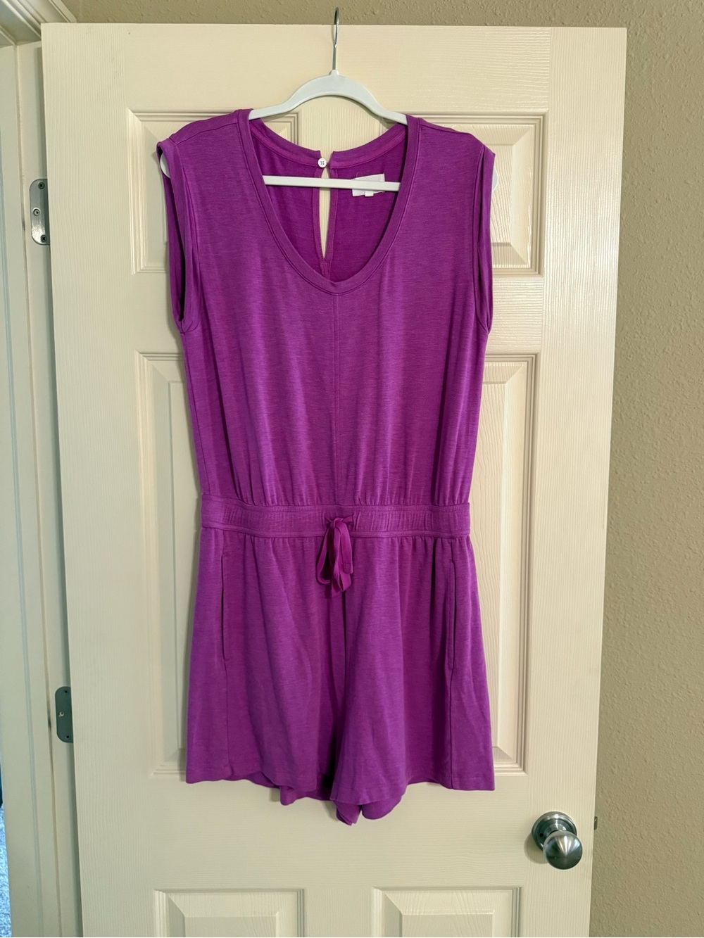 Lou & Grey Purple V-Neck Knit Top